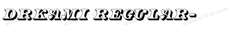 DRkami Regular字体转换